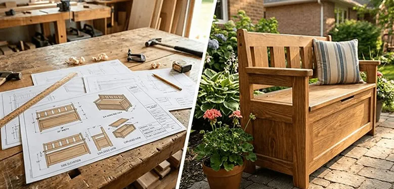 DIY Furniture Plans: workshop with step by step woodworking blueprints